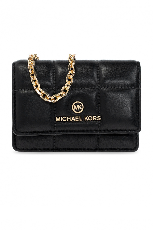 Michael kors jet set on sale wallet on a chain